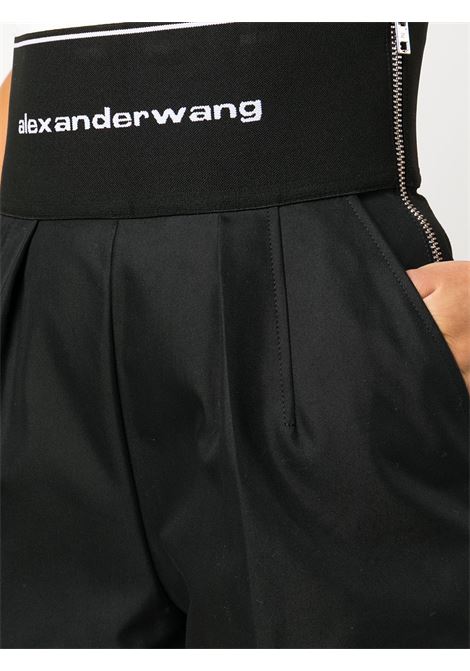 safari short with exposed zipper and logo elastic- ALEXANDER WANG women ALEXANDER WANG | 1WC1224450001